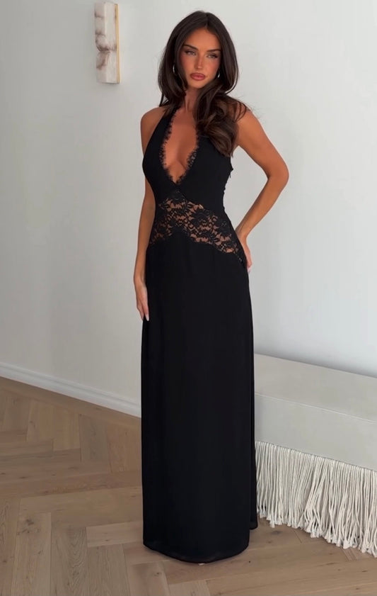 Mary Ann Maxi Dress in Black