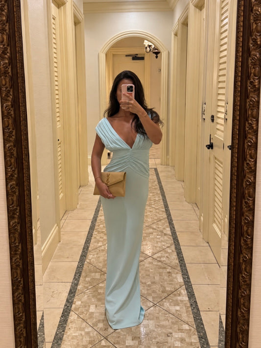 Monique maxi dress in Ice Blue