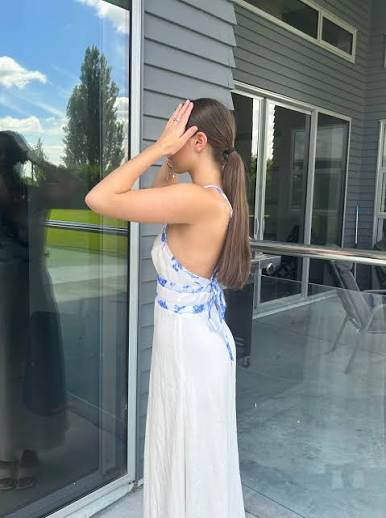 Hayman Contrast maxi dress