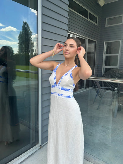 Hayman Contrast maxi dress