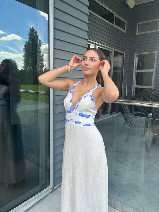 Hayman Contrast maxi dress