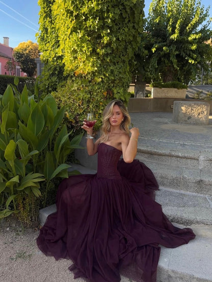 Magic Muse maxi dress in Fig