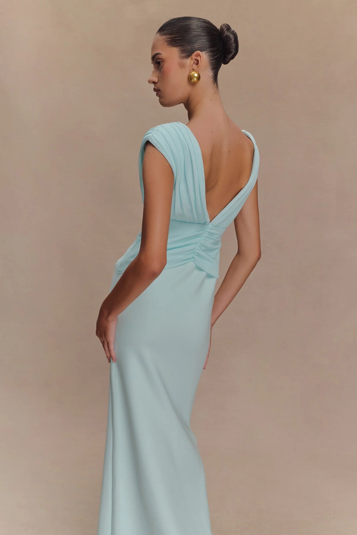 Monique maxi dress in Ice Blue
