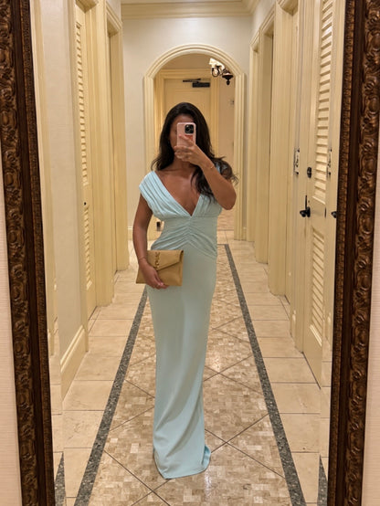 Monique maxi dress in Ice Blue