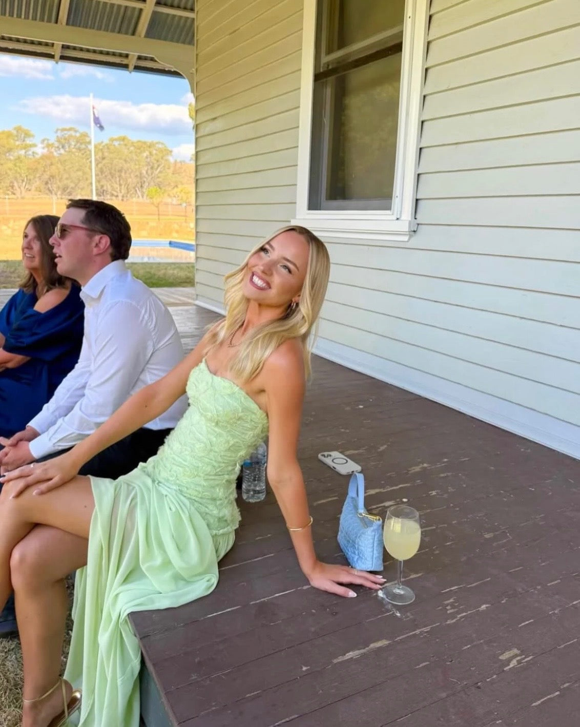 Renata maxi dress in Mint