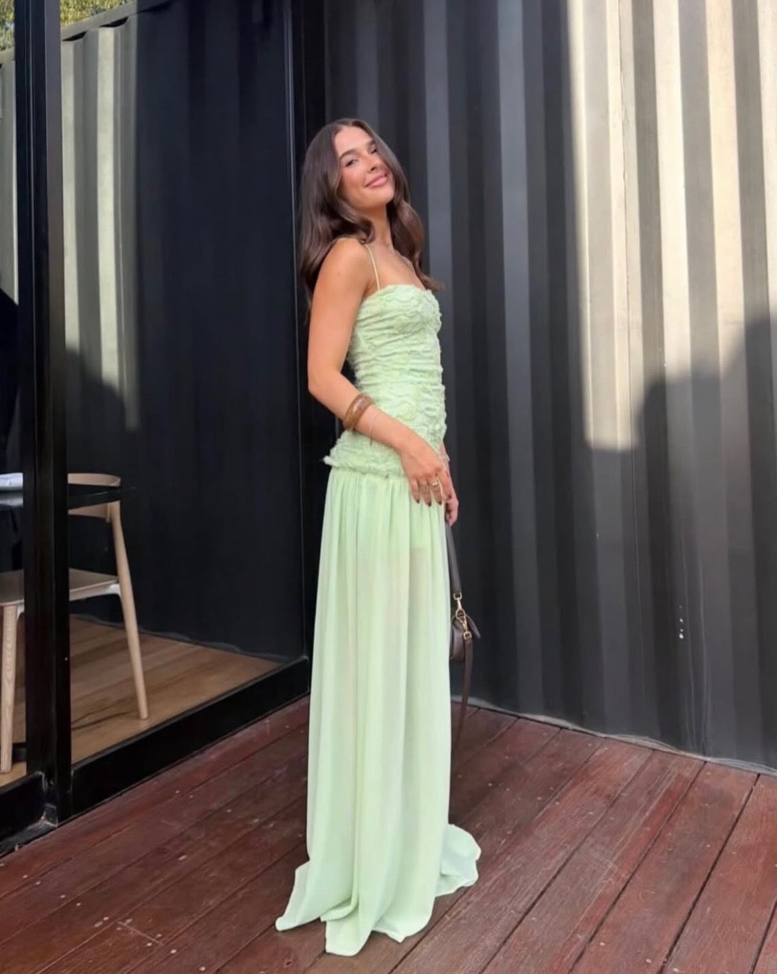 Renata maxi dress in Mint