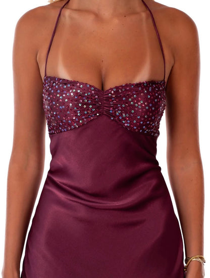 Jade maxi dress in Berry