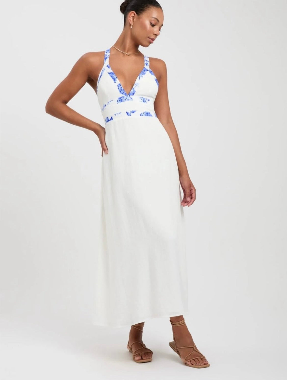 Hayman Contrast maxi dress