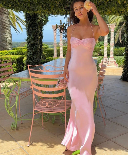 Jade Quartz maxi dress