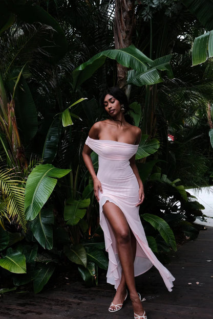 Audrey mesh maxi dress