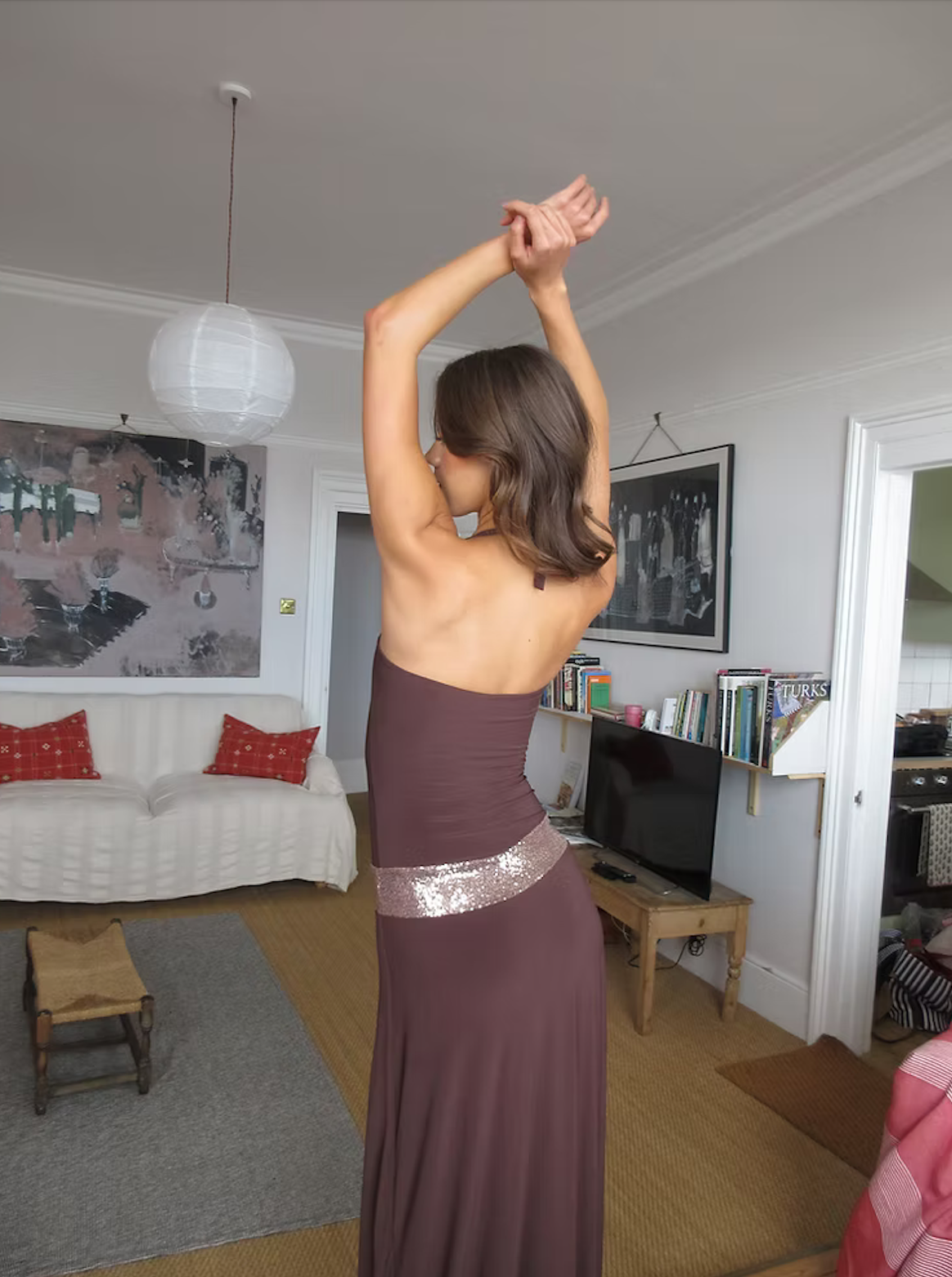Toscana maxi dress in Espresso