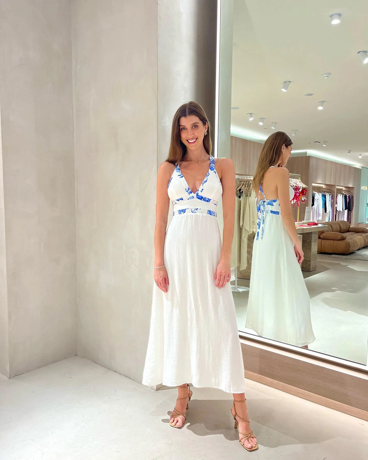 Hayman Contrast maxi dress